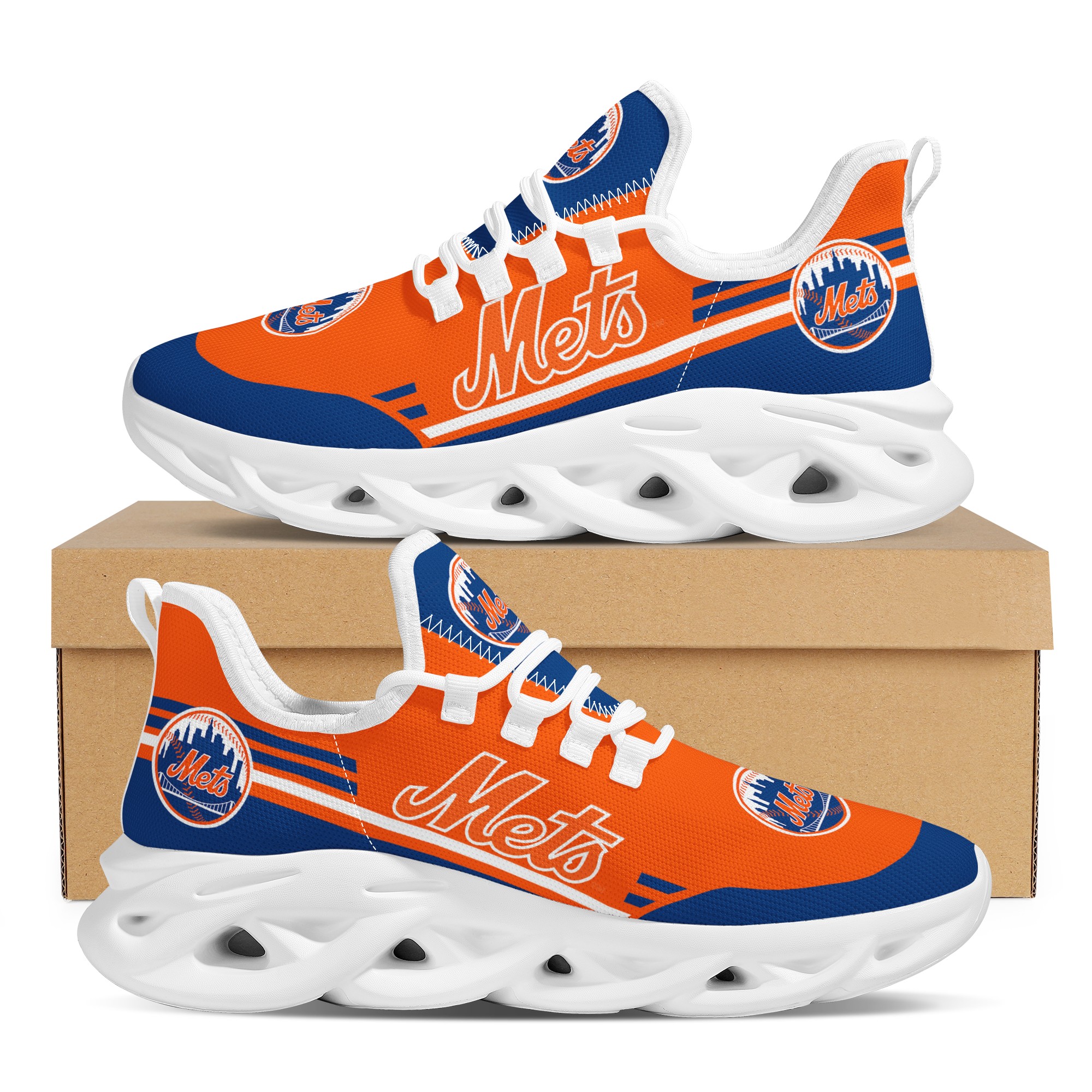 Women's New York Mets Flex Control Sneakers 005